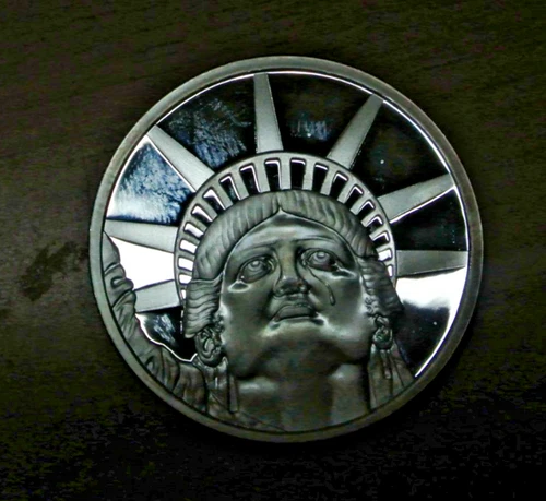 COLOSSUS 1 OZ .999 Silver Shield 2018 Proof COA #723/999 Monumental Truth COA