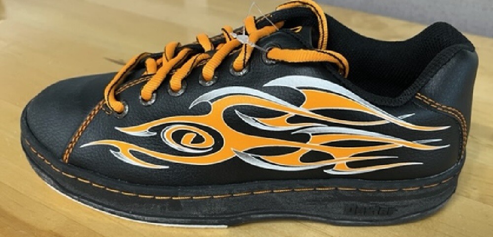 Orange Flames Bowling Shoes Sizes 