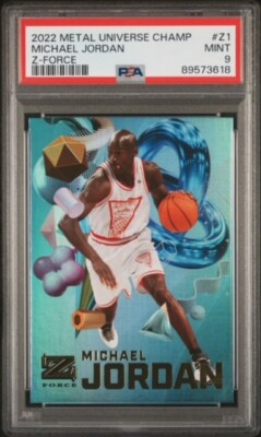 NBA Michael Jordan Metal universe PSA 9
