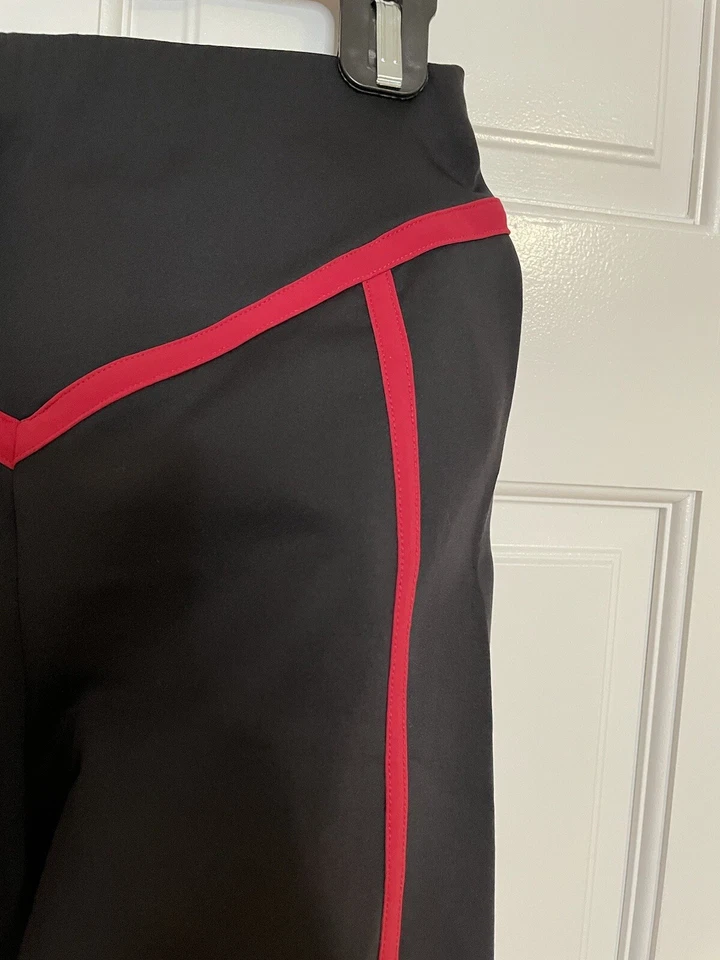 Corsé de ciclismo Ernest Leoty negro Chloé negro rojo pequeño sedoso original $140 Foto 3 de 4