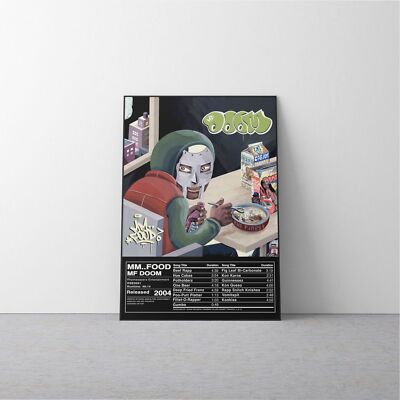 MF DOOM MMFOOD Poster | Rap Nutrition Facts Wall Art | eBay