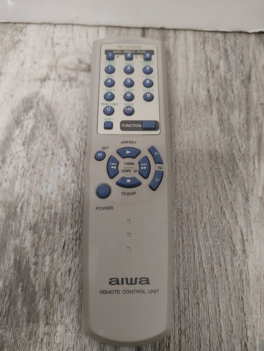 Aiwa RC-ZASO2 Remote Control Unit Grey | eBay