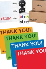 eBay-Branded Shipping Supplies Starter Kit Boxes Tape Stickers Mailers Postcards