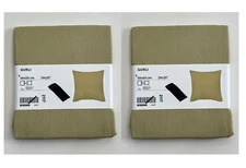 2 x Ikea GURLI Pillow cushion cover light beige green 20x20"  NEW