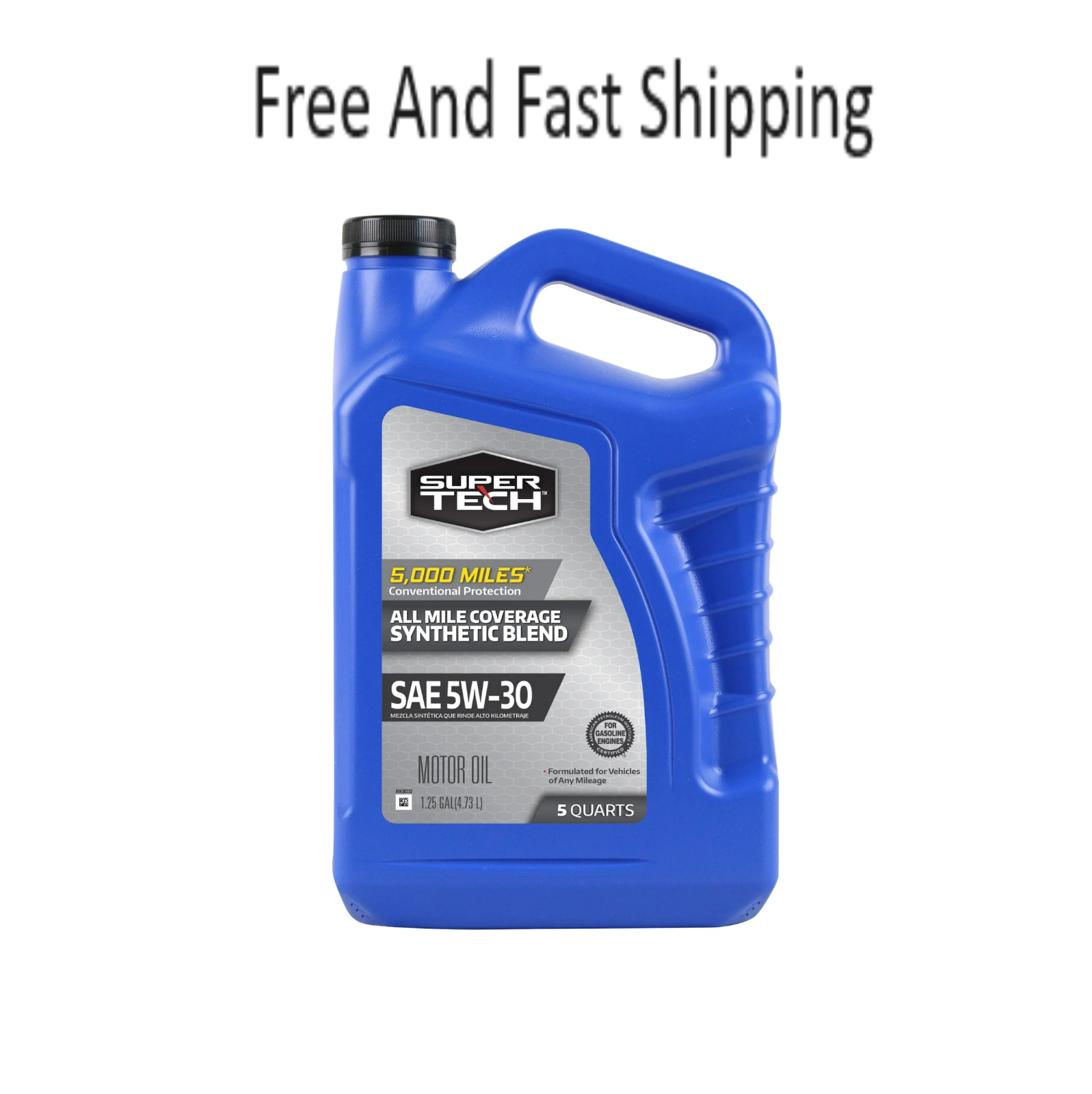 Super Tech All Mileage Synthetic Blend Motor Oil SAE 5W30, 5 Quarts eBay