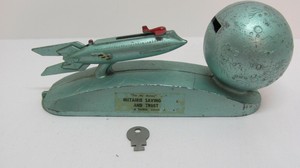 rocket ship mechanical bank