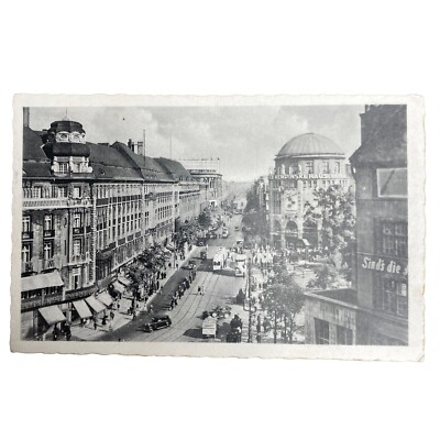 Postkarte AK Berlin Ungl. Saarlandstraße Haus Vaterland Straßenbahn