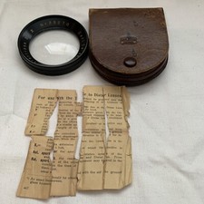 Vintage Carl Zeiss Jena DistarLinse 2x Nr. 33270 With Leather Case