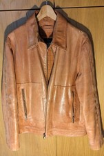 Trapper Lederjacke •Gr. 52 • Burned Orange • abnehmbarer Kragen • Topzustand!