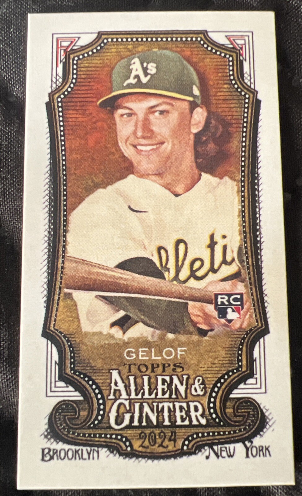 2024 Topps Allen & Ginter - Zack Gelof - #82 Brooklyn Back Mini #d 1/25