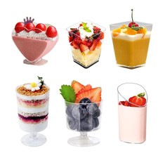 Contenitore trapezoidale strumenti pasticceria tazza dessert monouso tazze cupcake mousse