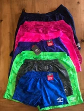 UMBRO Checkered Kids Soccer Sports Athletic Shorts 3XS-2XS-XS-S-M-L-XL NWT