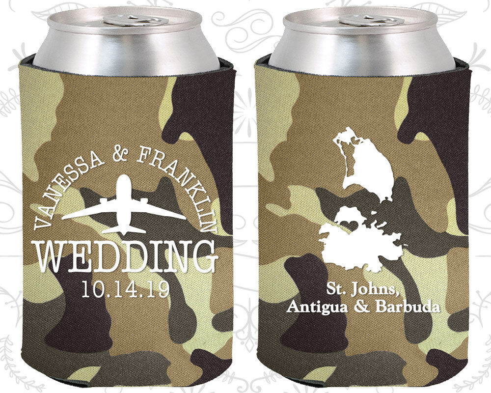 Personalized Wedding Coozies Custom Seasonal Wrap Introduction Coozie And Bar 151 Antigua Bargain sale