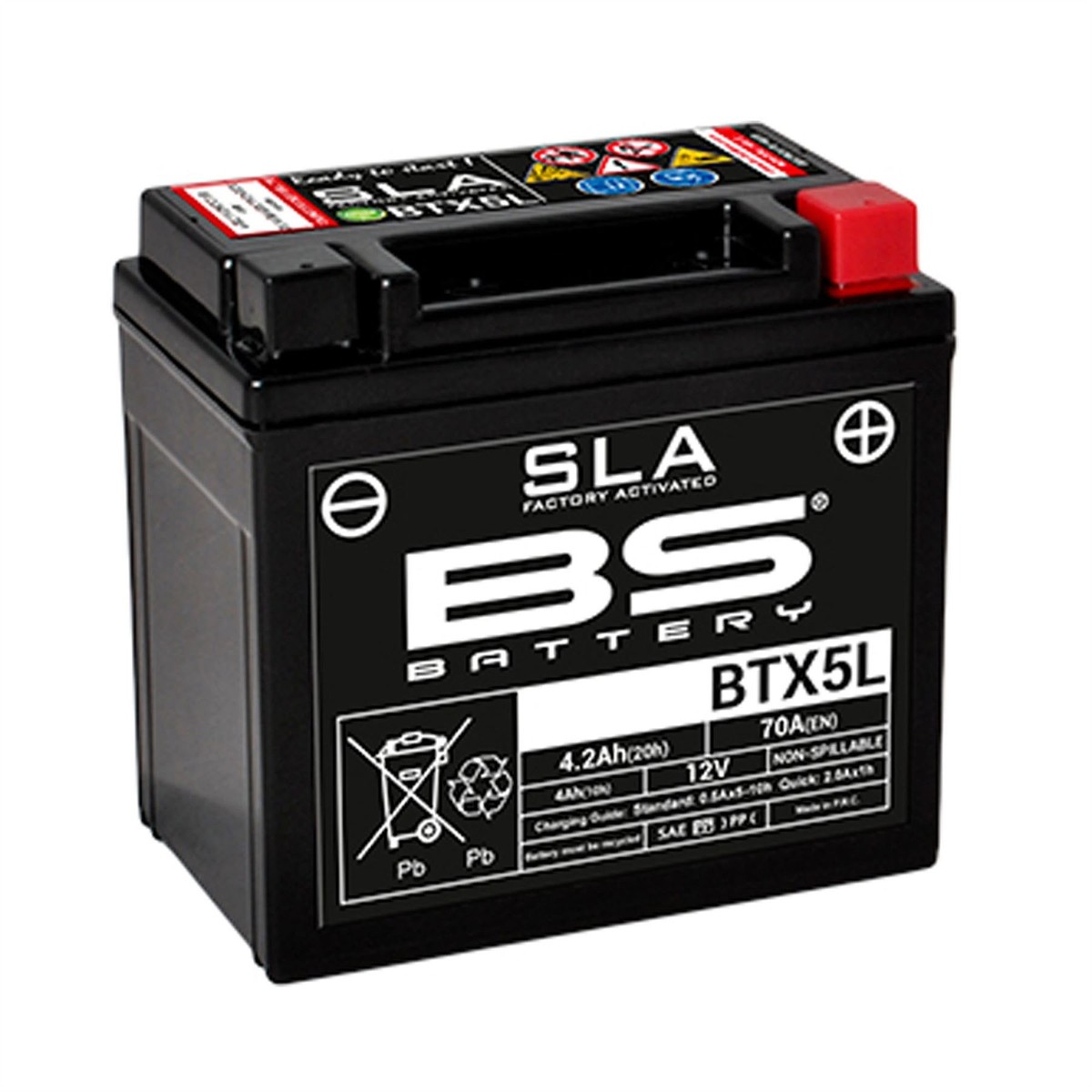 バッテリー　BARTる BS Sealed Activated Battery BTX5L fits Honda Zoomer 50CC 01 | eBay