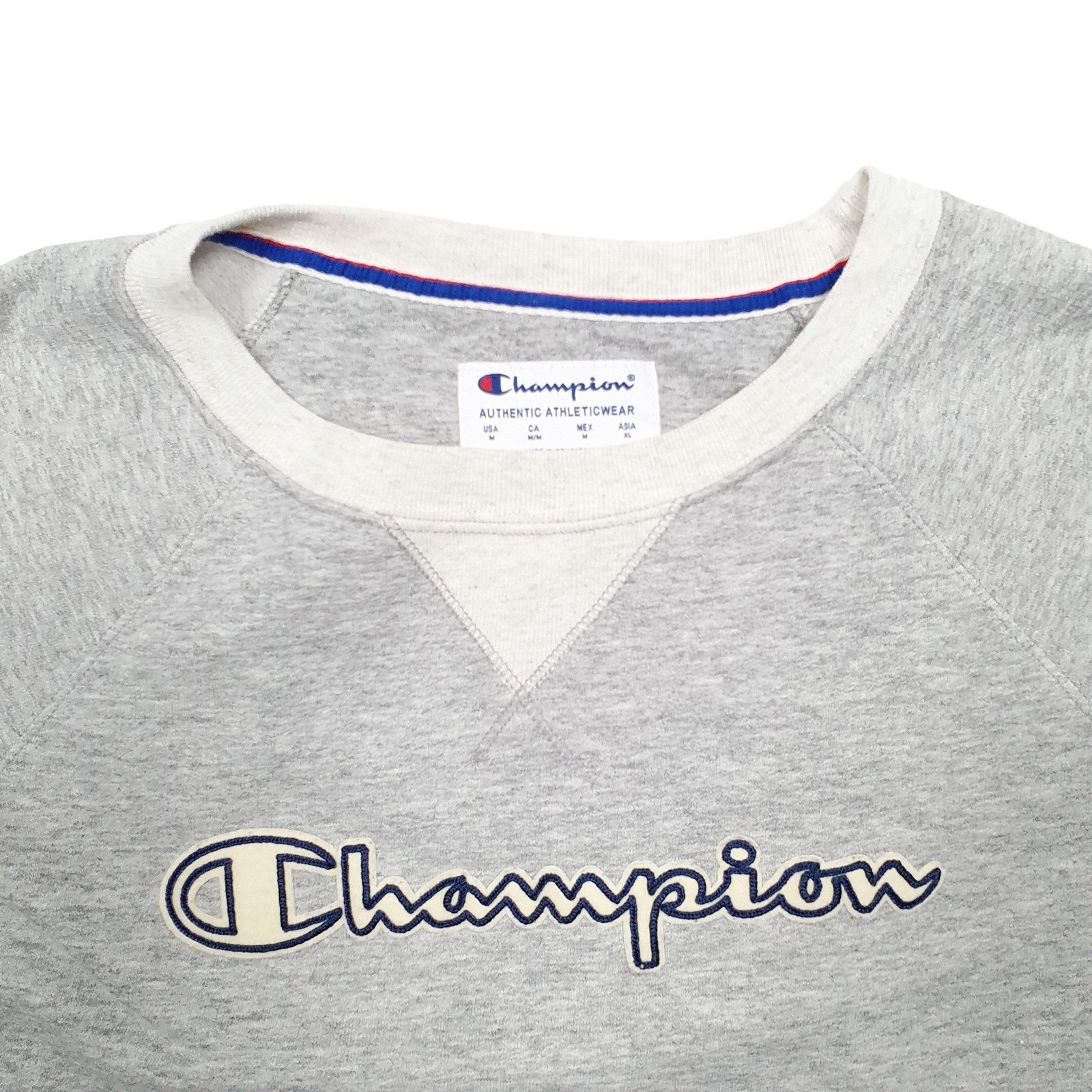 CHAMPION Crewneck Spellout Jumper Sweatshirt Womens M image 2