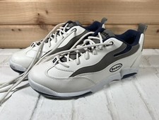 Dexter Mens Bowling Shoes B895-8 Size 8 White Blue Used But Not Abused Lace Up
