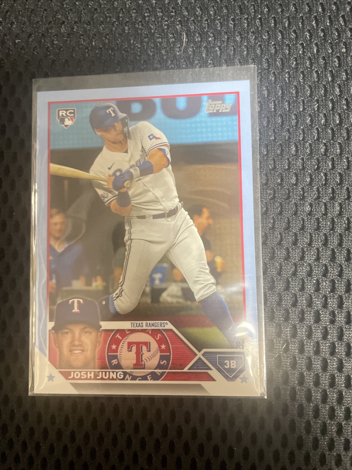2023 TOPPS SERIES 2 JOSH JUNG ROOKIE RC #529 FATHERS DAY 27/50 RANGERS BLUE