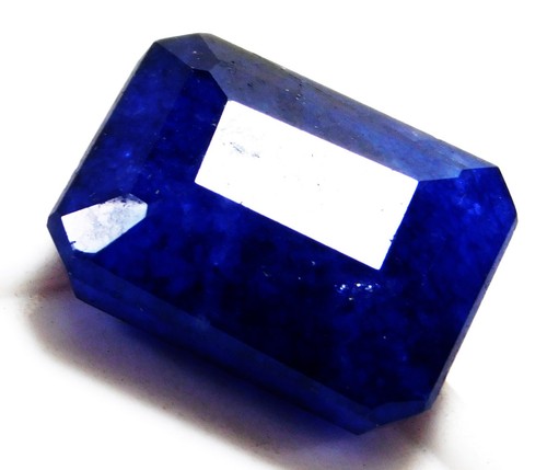 Certified Natural Blue Sapphire Emerald Cut 23.30 Cts Loose Gemstone R6819