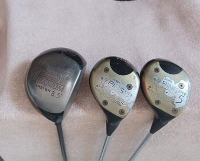 TZ GOLF - VINTAGE RARE Ping Ti Si 8.5* Driver, Ping Eye 2 3 & 5