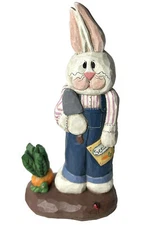 EDDIE WALKER Midwest Cannon Falls  12" Garden RABBIT BUNNY Carrot seeds Ladybug