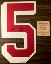 NEW YORK RANGERS - PETR PRUCHA signed Jersey Number #5 - AUTHENTIC