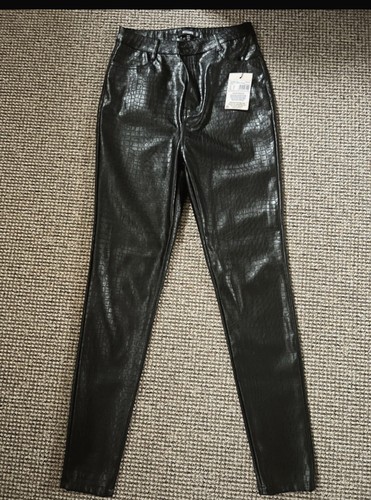 Missguided faux leather trousers