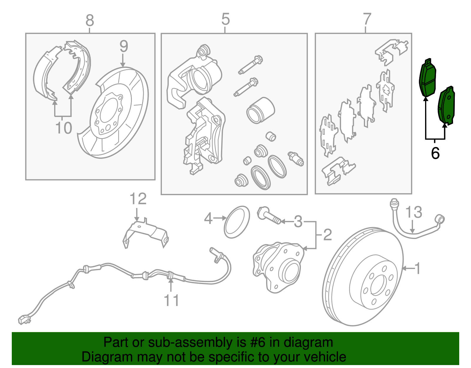 OEM NEW Rear Brake Pads Nissan Juke Leaf Murano Pathfinder Quest D4M60