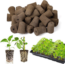 50 Pcs Rooting Sponges - Starter Plugs for Seedlings or Cuttings, Rapid for Soil 0.55 per gallon