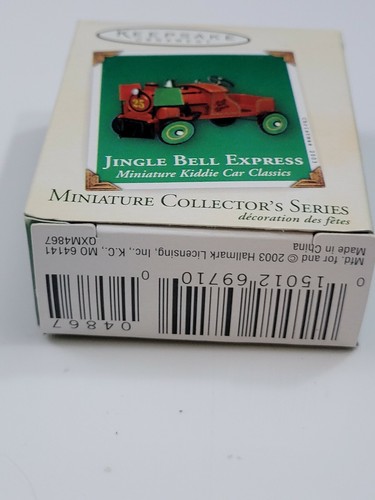Vintage Hallmark Miniature Mini Ornament Jingle Bell Express Kiddie Car - Picture 3 of 3