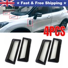 4X Car Side Air Flow Intake Hood Scoop Vent Bonnet Decor Cover w/ Adhesive 2023