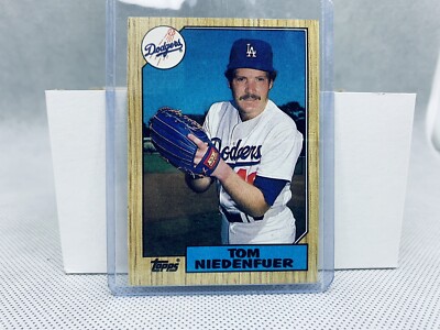 1987 Topps card #538 TOM NIEDENFUER Los Angeles DODGERS Original Owner Card NM