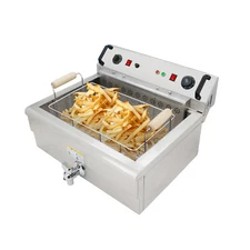 Commercial Deep Fryer | 30L | Electric Oil Fryer | Removable Basket | No plug