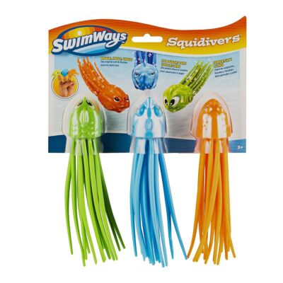Spin Master 6046822 (20107870) - SwimWays - SquiDivers, Wasserspielzeug, 3-erSet