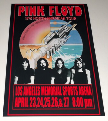 Pink Floyd Wish You Were Here Tour Los Angelos CA Poster, 19