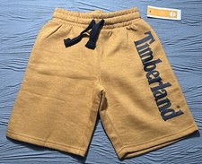 Timberland Boy's Athletic Shorts Youth Size S 8 Brown Black Elastic Pull On