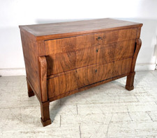 ANTICO COMO IMPERO 3 CASSETTI epoca 800 legno NOCE CASSETTONE CASSETTIERA MOBILE