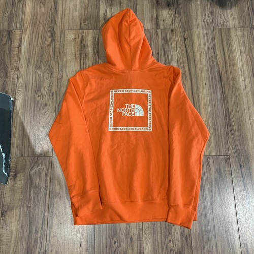 NSE Logo Orange Hoodie Sweatshirt Size 