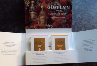 2 x GUERLAIN Aqua Allegoria Forte Rosa Rossa + Mandarine Basilic Parfum Spray 