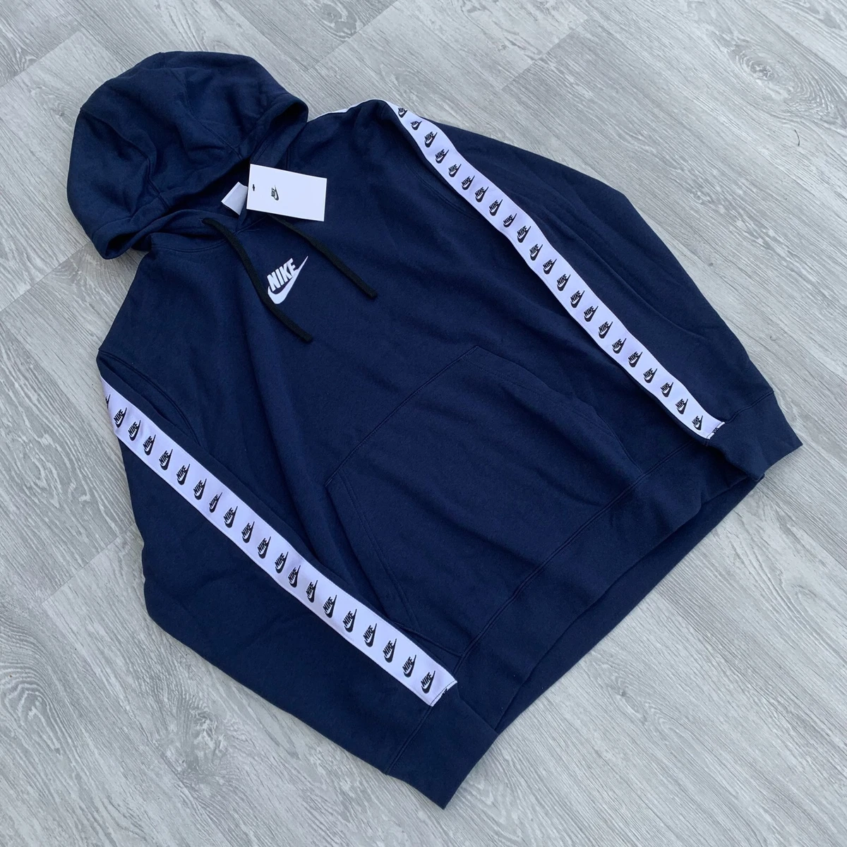 Nike tape deals fleece hoodie