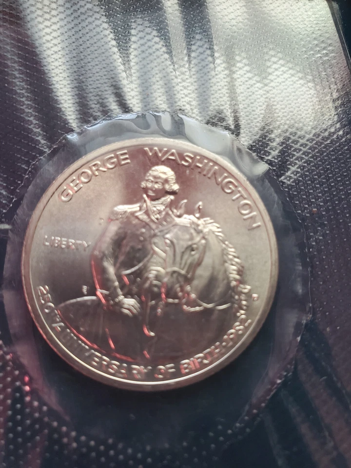 1982-D George Washington Commemorative Half Dollar Unc 90% SIlver US Coin - Image 4 of 4