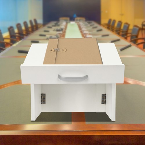 Foldable Tabletop Platform Wooden Teacher Presentation Podium Stand Portable