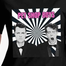 PET SHOP BOYS T Shirt Tshirt T-shirt Tee Shirt Retro 1980s Style Band Tee Unisex