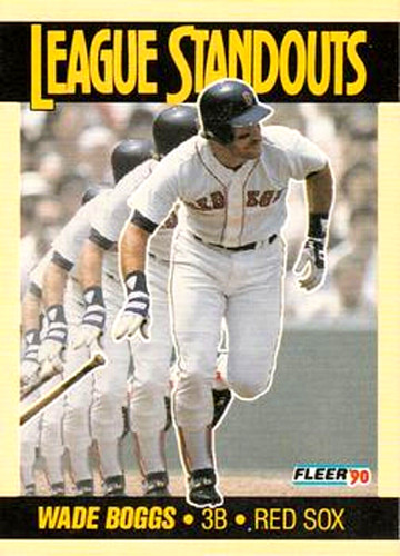 Wade Boggs #5 1990 Fleer League Standouts card