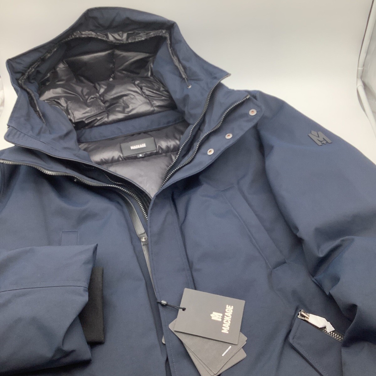 Mackage Mens Edward The Ultimate in Insulated Down Coat Navy