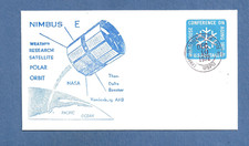 NIMBUS E LAUNCH THOR DELTA DEC 10,1972 LOMPOC  SWANSON SPACE COVER  NASA