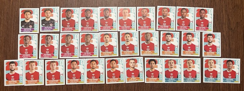Panini FIFA World Cup 2026 CAN Canada Player Portrait Stickers Lot of 32