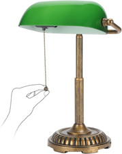 Bankers Lamp, Green Desk Lamp with Pull Switch, Vintage Table Lamps for Home ...
