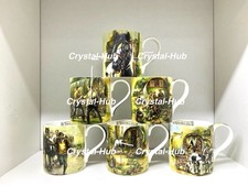 Appleby Coffee Mug Gypsy Horse Fair Tea Coffee Set of 6 Fine Bone China
