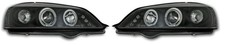 For Vauxhall Astra Mk4 98-04 Angel Eye Black Projector Headlights Lamps Halo