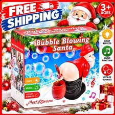 Bubble Blowing Santa, Fart Bubble Machine with Flashing Lights  Music Gift 2026